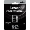 LEXAR SDXC 64GB 1667X UHS-II 250MB V60