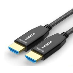 COLORCABLE Cabo Fibra Ótica Dourado HDMI M/M 2.0 4K - 30m