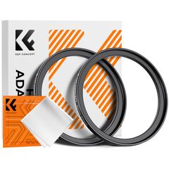 K&F CONCEPT Adaptador de Filtro Step-Up 62mm - 67mm + 2 Panos de Limpeza