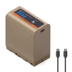 K&F CONCEPT Bateria  NP-F970 com USB-C PD 20W 10500mAh