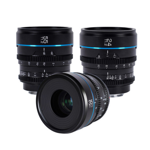 SIRUI Kit Nightwalker 24mm, 35mm, 55mm T1.2 S35 Fujifilm X