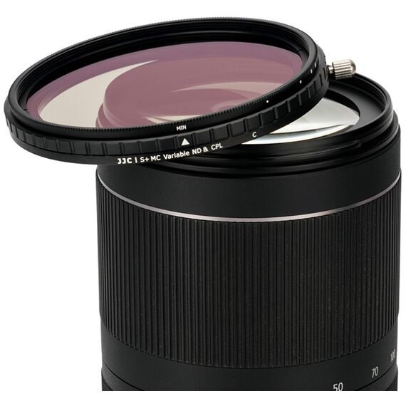 JJC Filtro ND Variável + CPL ND2-32 2 em 1 F-NC55 58mm - 62mm