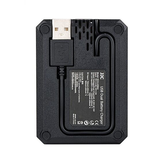 ​JJC Carregador USB Duplo para Baterias NP-F