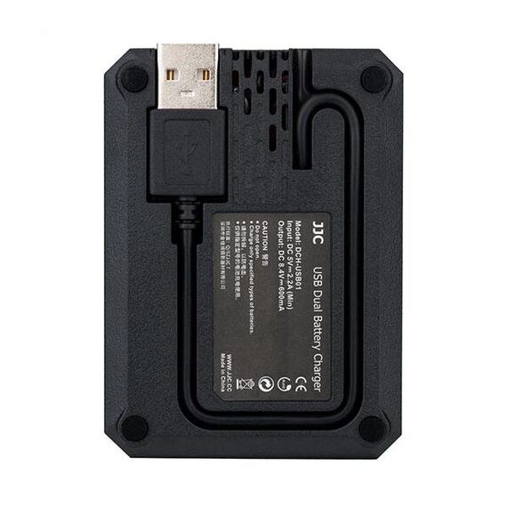 JJC Carregador USB Duplo para Baterias NP-FW50