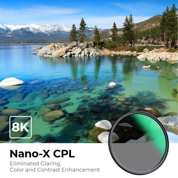K&F CONCEPT Filtro Polarizador Nano-X MRC CPL 77mm