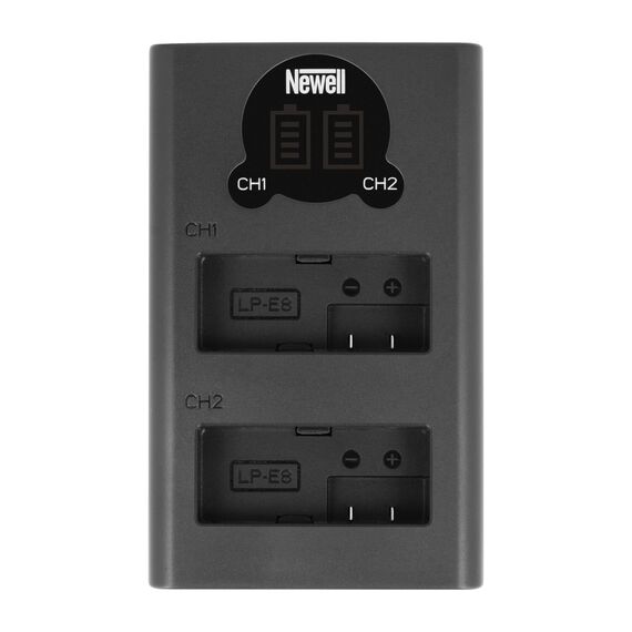 NEWELL Carregador Duplo USB-C para baterias LP-E8
