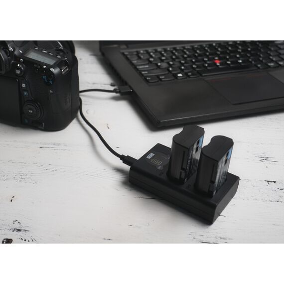 NEWELL Carregador Duplo USB-C para baterias LP-E8