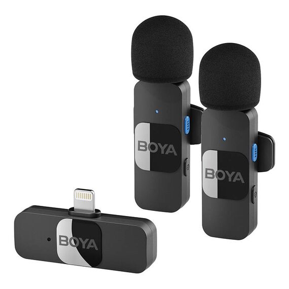 BOYA Microfone Lapela Duplo Wireless BY-V2 Lightning