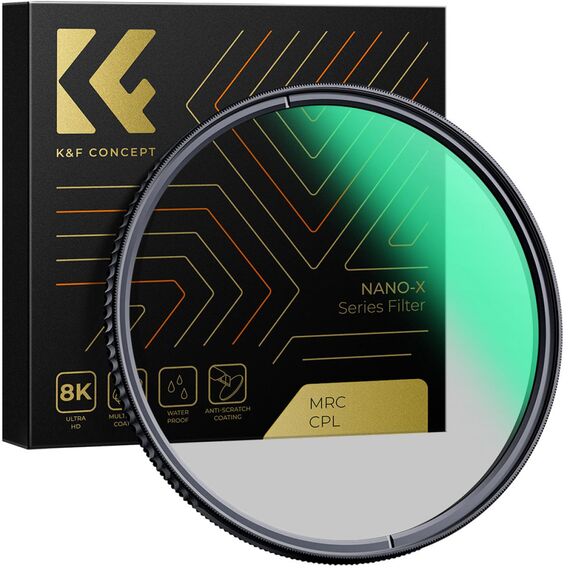 K&F CONCEPT Filtro Polarizador Nano-X MRC CPL 72mm